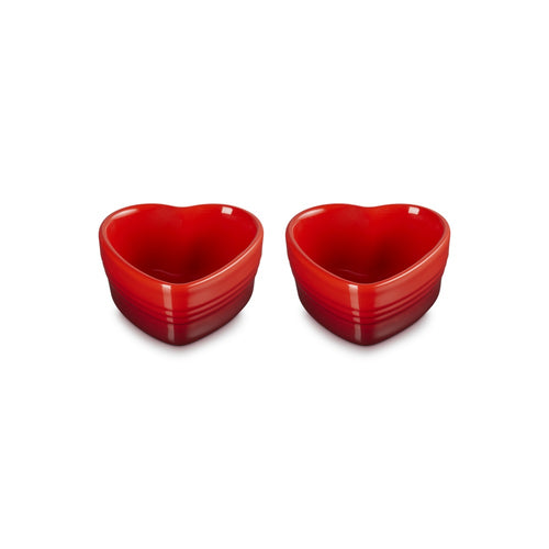 30 cl - Le Creuset Cuore Ramequin en Grès Émaillé - Lot de 2 Pcs
