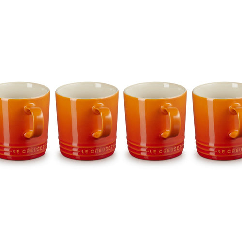 35 cl - Le Creuset London Tazza Mug In Gres Vetrificato Set 4 Pz