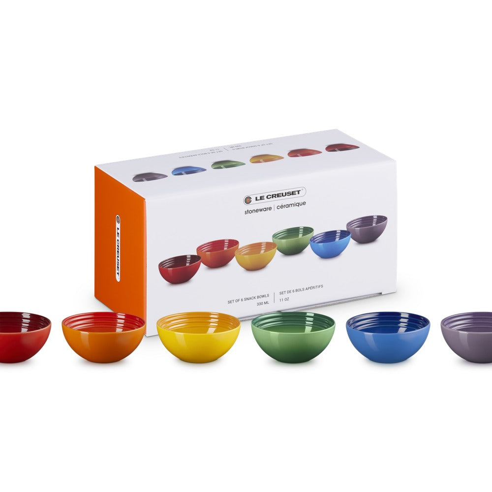 12 cm - Le Creuset Arte Della Tavola Vancouver Snack Bowl In Glazed Stoneware Set of 6 Pcs