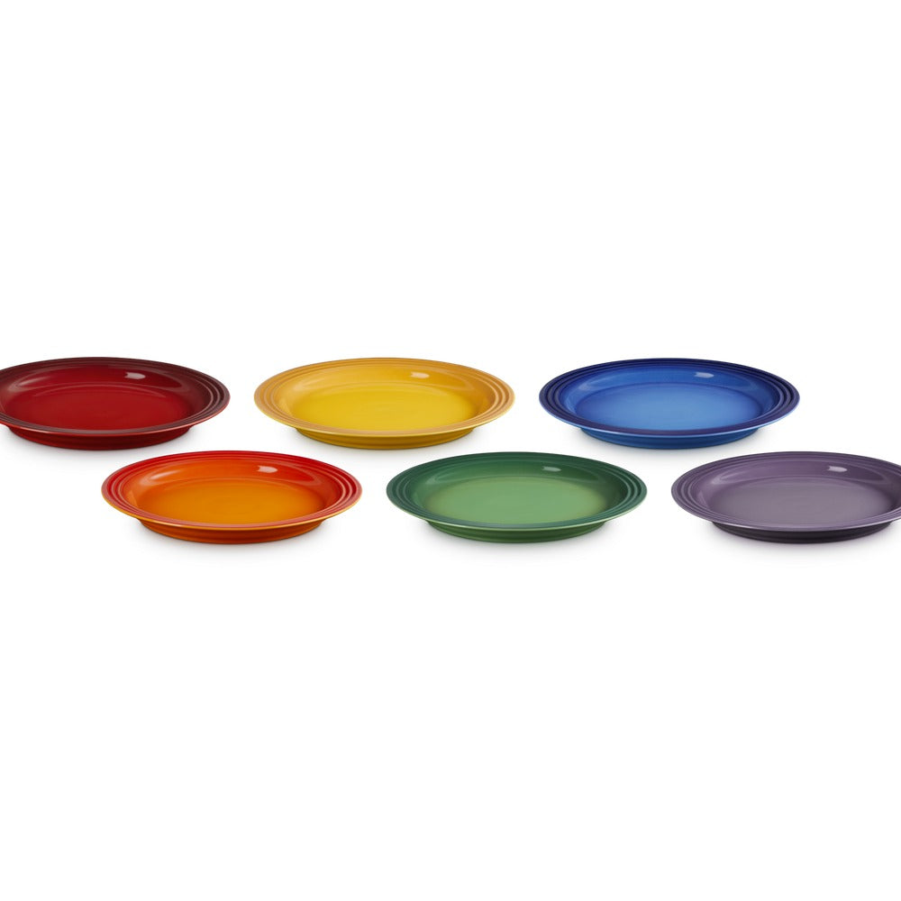 27 cm - Le Creuset Arte Della Tavola Vancouver Flat Plate in Glazed Stoneware Set of 6 Pcs