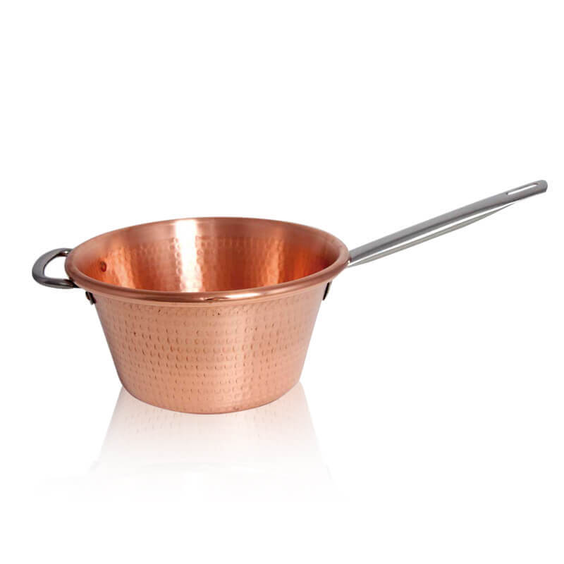 26 Cm Pintinox Rame Tinned Copper Pan With Steel Handle