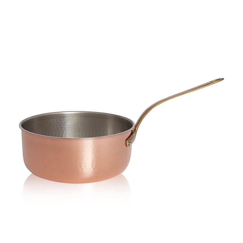 Pintinox Rame diepe braadpan van verzind koper