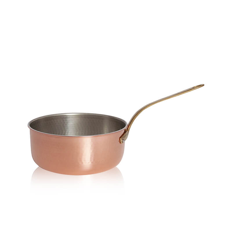 Pintinox Rame diepe braadpan van verzind koper
