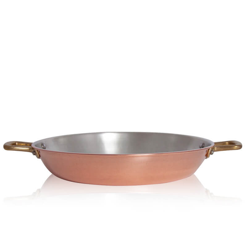 Pintinox Rame Round Sauté Pan in Tin-Plated Copper