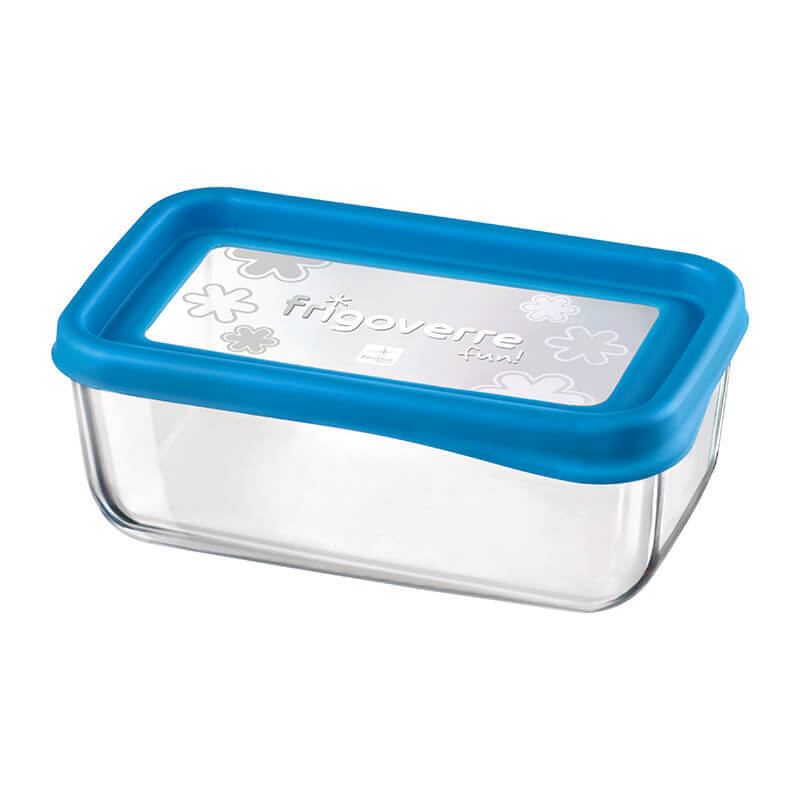 21X13 Cm Bormioli Rocco Frigoverre Fun Contenedor Rectangular Para Alimentos En Vidrio