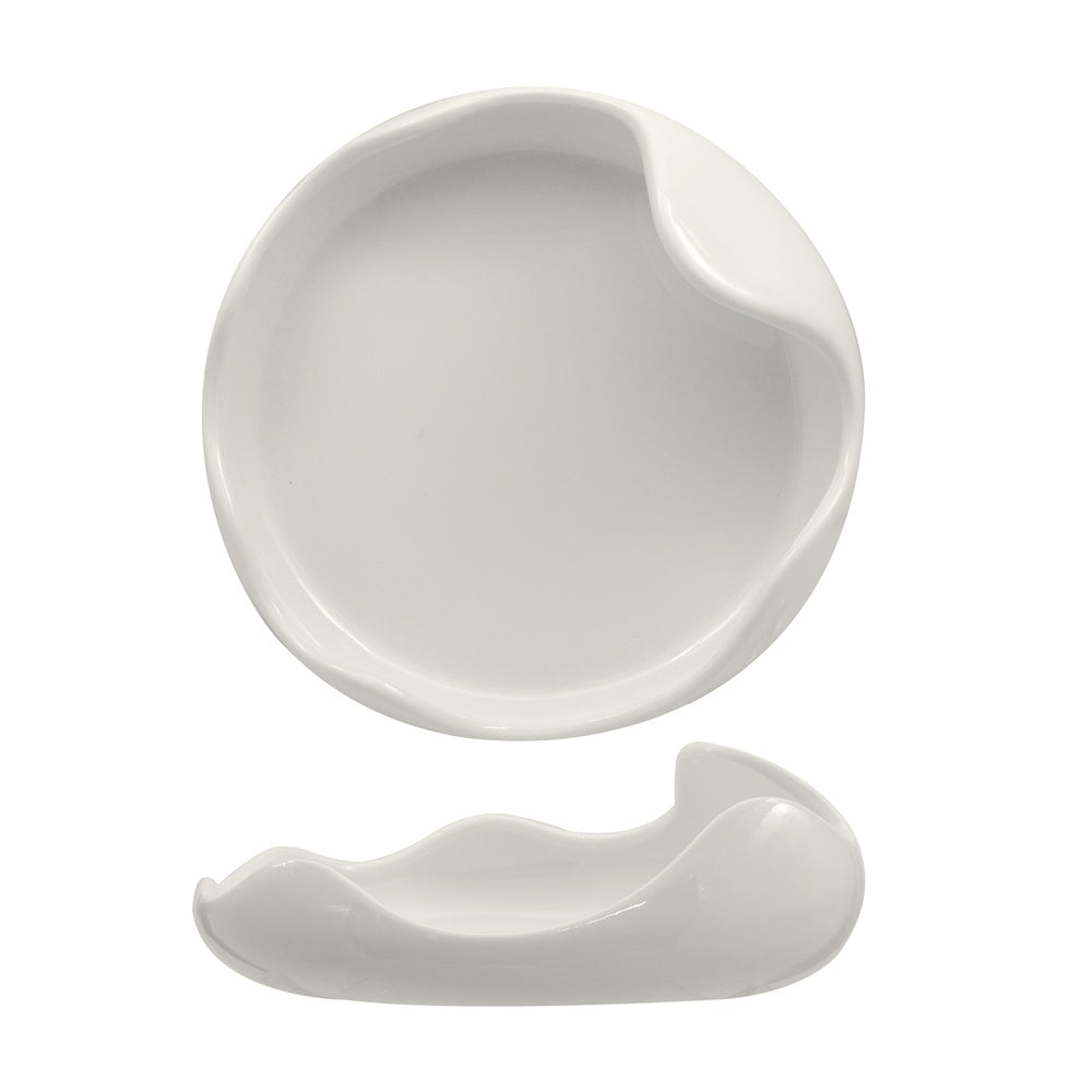 20 cm - Selecta Organico Presentation Plate In Porcelain Set 3 Pcs