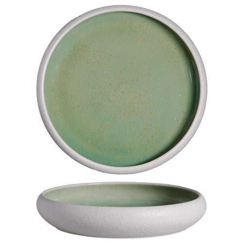 22 cm - Alberoshop Sandy Piatto Fondo In Stoneware Set 4 Pz