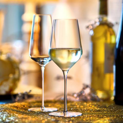 29 Cl Stolzle Lausitz Starlight Flûte à champagne en verre Set de 6 pièces