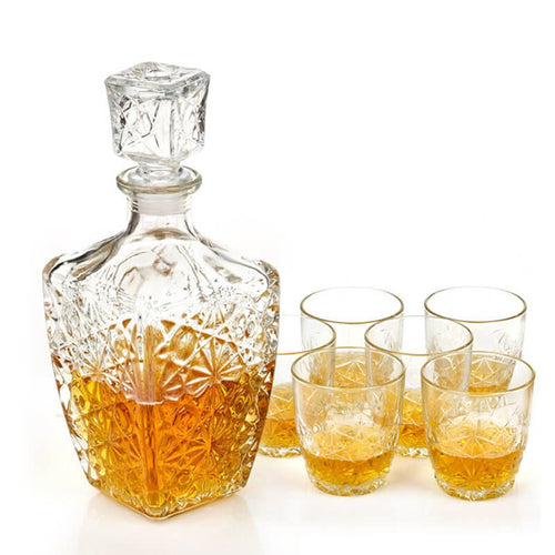 Bormioli Rocco Dedalo Whiskygläser-Set aus Glas Set mit 7 Stück