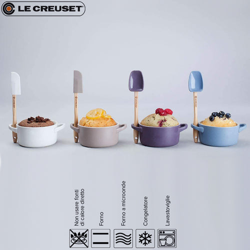 10 Cm Le Creuset Mini-Cocotte runder Schmortopf aus Steinzeug Set mit 4 Stk