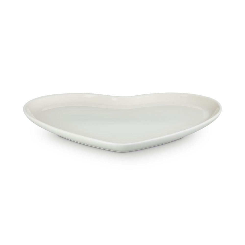 32 cm - Le Creuset Plateau cœur en grès vitrifié