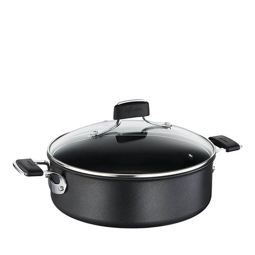 26 Cm Lagostina Tempra Titanium Extreme Casseruola Bassa Antiaderente In Alluminio Con Coperchio