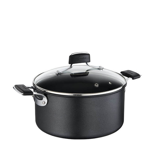 Lagostina Tempra Titanium Extreme Casseruola Alta Antiaderente In Alluminio Con Coperchio