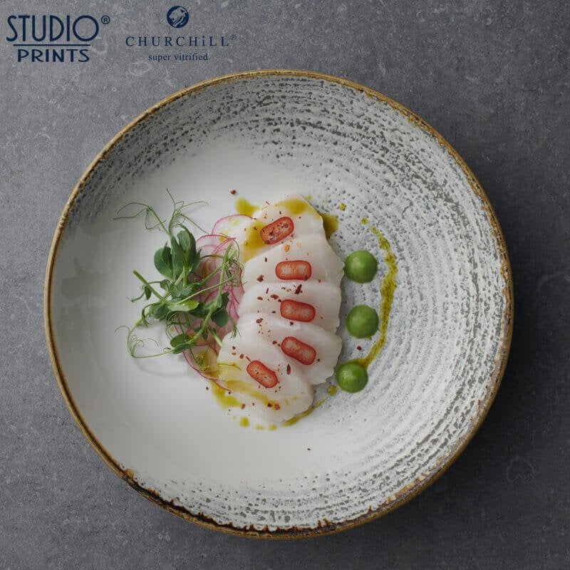 21 7 Cm Churchill Studio Prints Homespun Assiette plate en porcelaine vitrifiée
