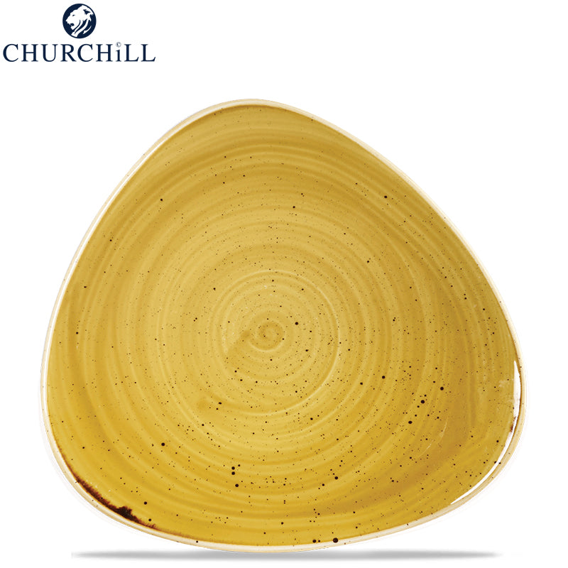 Churchill Stonecast driehoekig servies in geglazuurd porselein - set 12 stuks