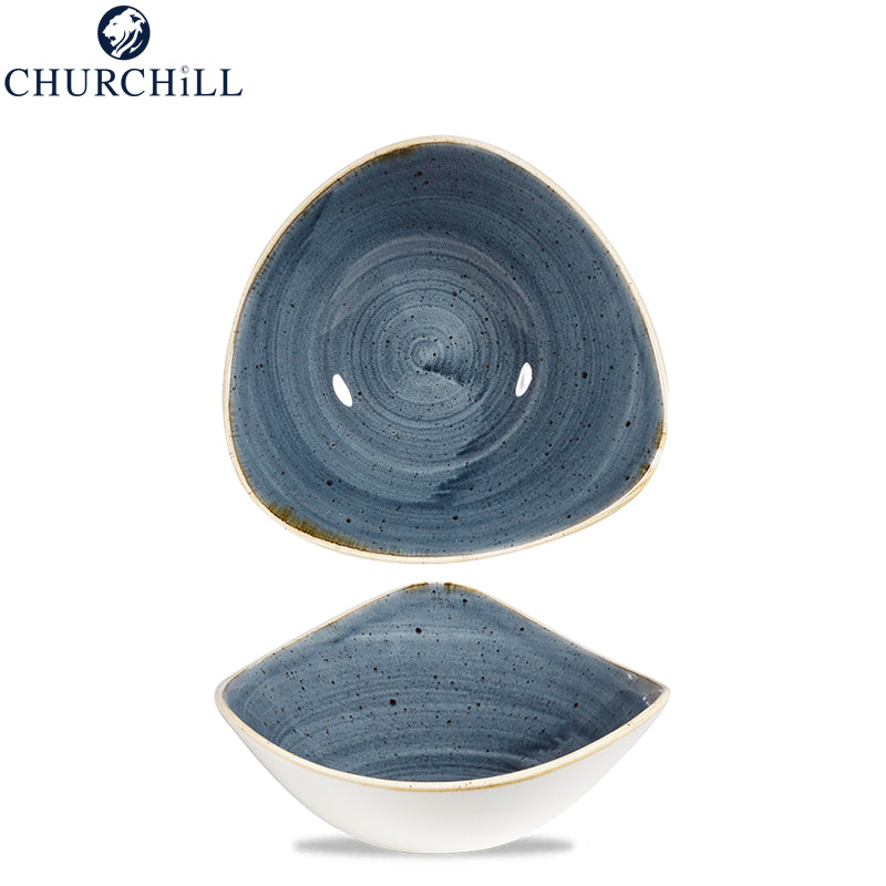 Churchill Stonecast driehoekig servies in geglazuurd porselein - set 12 stuks