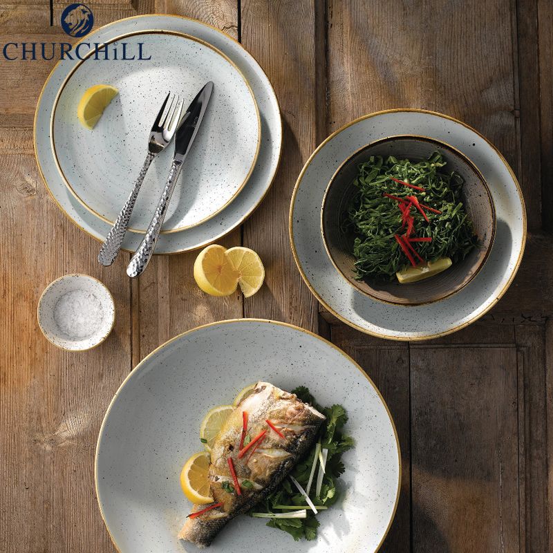 Churchill Stonecast Servizio Piatti In Porcellana Vetrificata Set 12 Pz