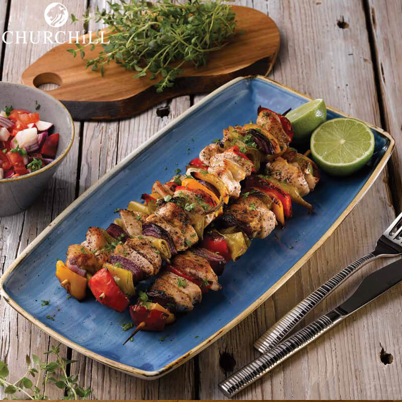 35X18 5 Cm Churchill Stonecast plato bandeja rectangular en porcelana vitrificada