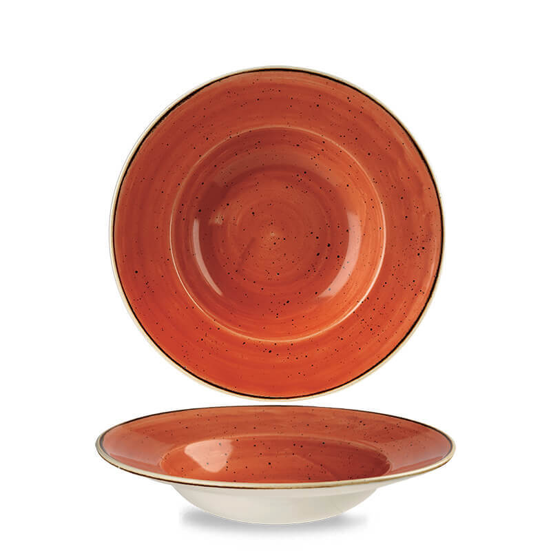 28 Cm Churchill Stonecast assiette à pâtes ronde en porcelaine vitrifiée