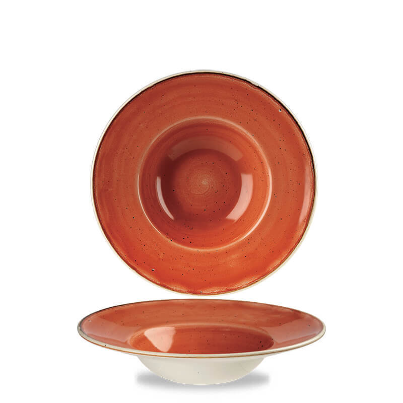 24 Cm Churchill Stonecast round pasta plate in vitrified porcelain