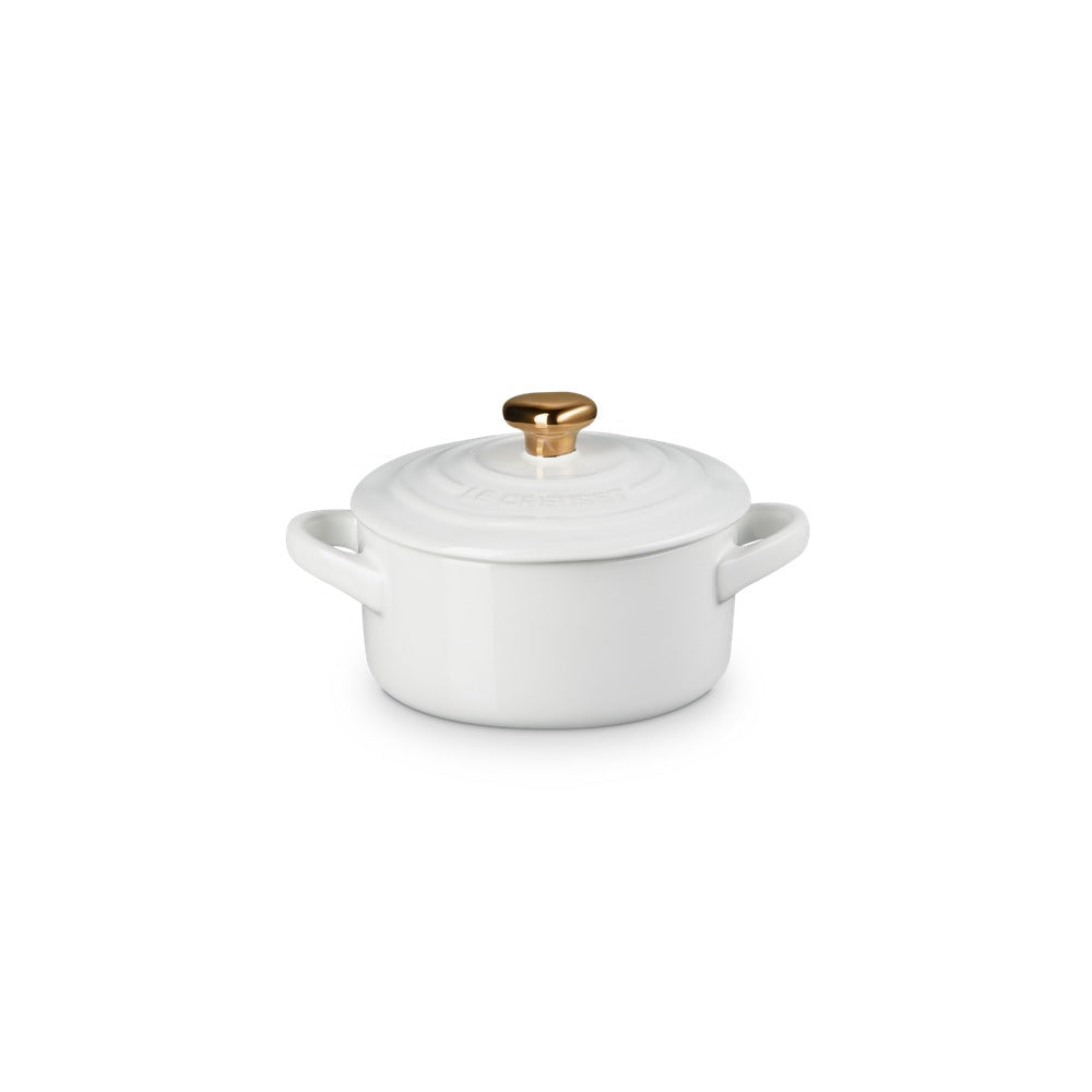 10 cm - Le Creuset Mini Cocotte con pomo corazón en gres vitrificado