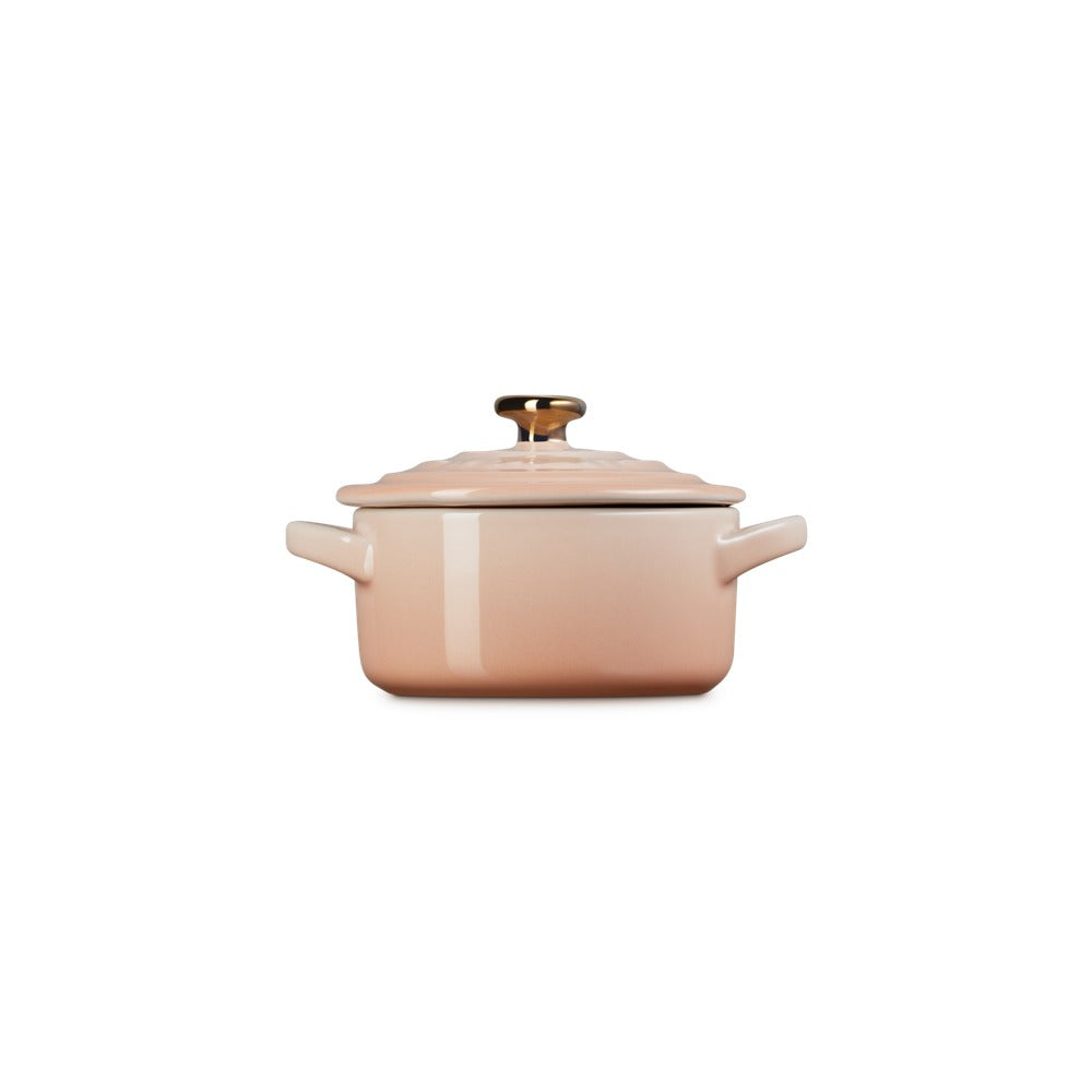 10 cm - Le Creuset Mini Cocotte con pomo corazón en gres vitrificado