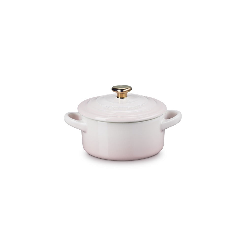 10 cm - Le Creuset Mini Cocotte con pomo corazón en gres vitrificado