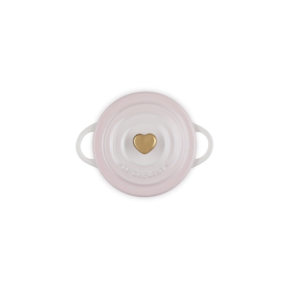 10 cm - Le Creuset Mini Cocotte con pomo corazón en gres vitrificado