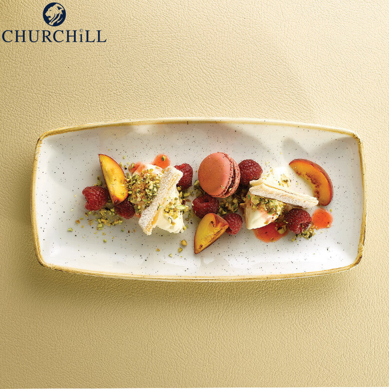 35X18 5 Cm Churchill Stonecast plato bandeja rectangular en porcelana vitrificada