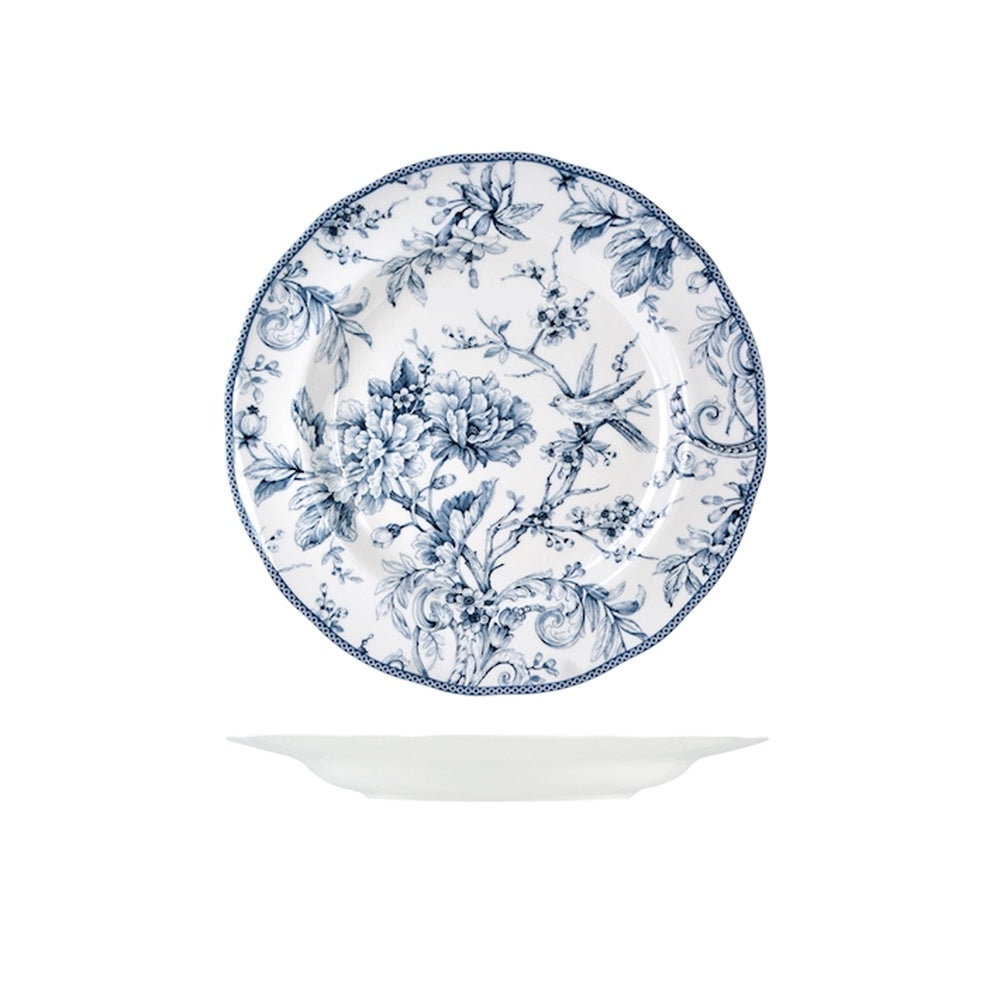 27.5 cm - H&H Kensington Assiette Plate Décorée En Porcelaine - Set 6 pièces