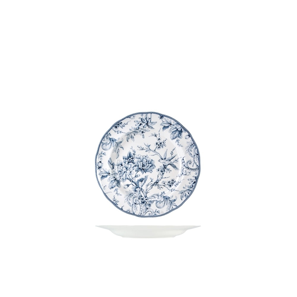 22 cm - H&H Kensington Assiette à Fruits Décorée En Porcelaine - Set 6 Pcs