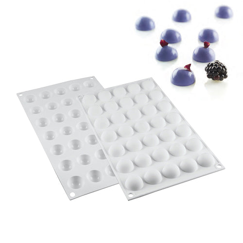 35 Moules Silikomart Micro Dome Moule demi-sphère en silicone