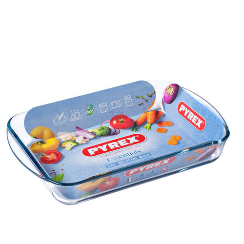 Pyrex Essentials Teglia Per Lasagna Rettangolare In Vetro Borosilicato