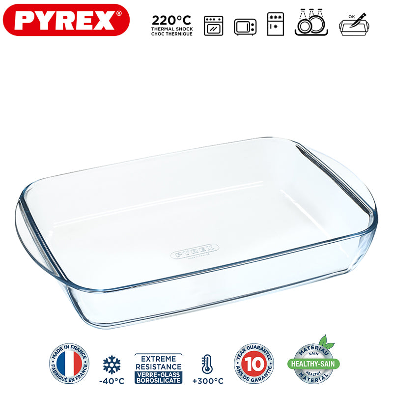 Pyrex Essentials Teglia Per Lasagna Rettangolare In Vetro Borosilicato