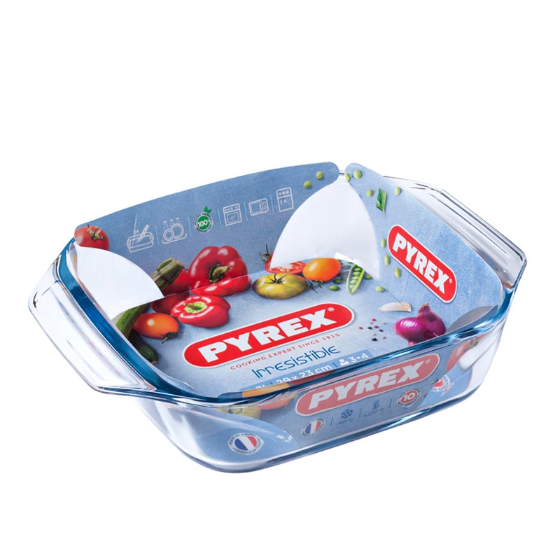 Pyrex Irresistible Plaque rectangulaire en verre borosilicaté
