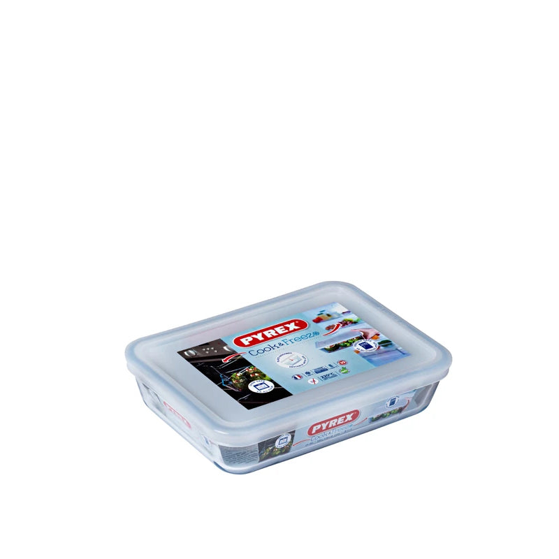 Pyrex Cook And Freeze recipiente rectangular para alimentos en vidrio borosilicato