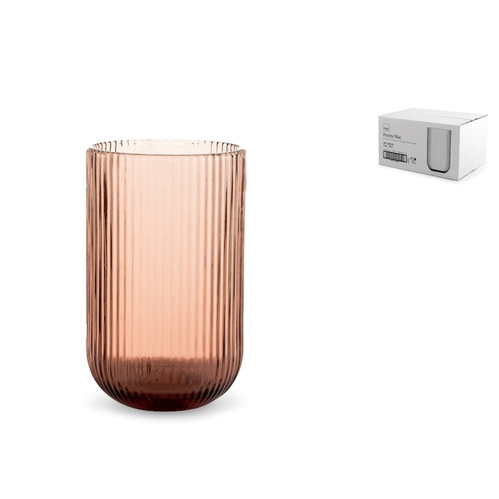 45 cl - H&H Peony Verre à Boisson en Verre - Lot de 6 Pcs