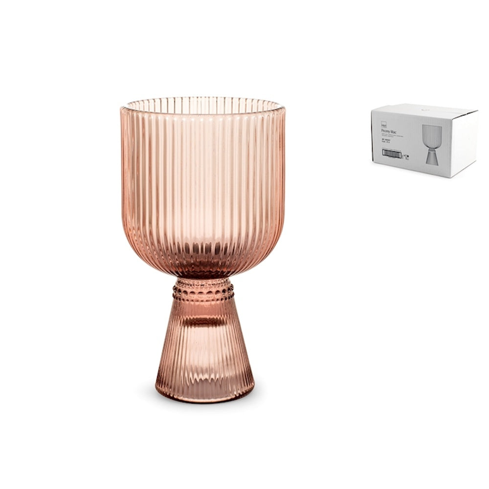 27 cl - H&H Peony Verre multiusage en verre - Set de 6 pz