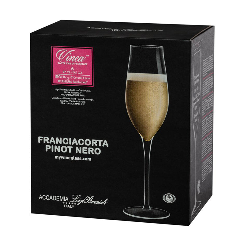 27 Cl Bormioli Luigi Vinea Flûte à champagne en verre Set de 6 pièces