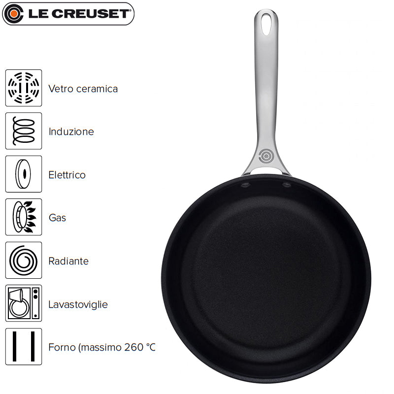 Le Creuset Poêle Haute Antiadhésive En Acier Inoxydable
