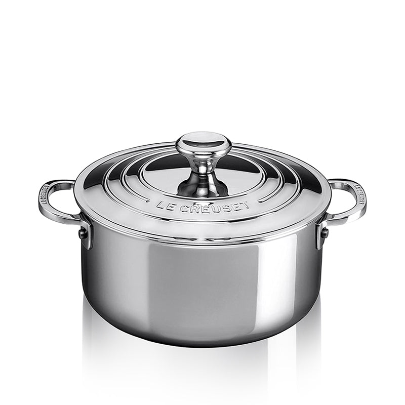 Le Creuset Casserole En Acier Inoxydable Avec Couvercle