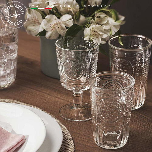 32 Cl Bormioli Rocco Romantic Wasserglas aus Glas Set 6 Stk