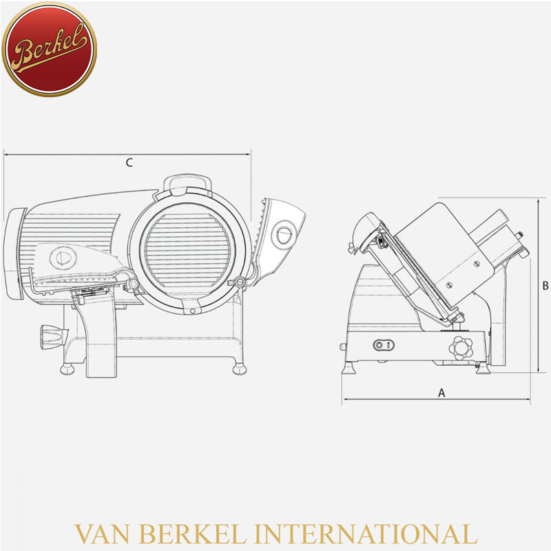 Berkel Red Line 300 Mf trancheuse électrique en aluminium
