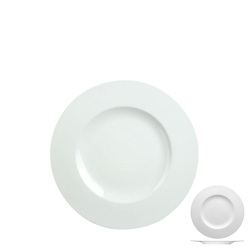 17 Cm Costa Verde Saturno Plato llano de porcelana Set de 12 pz