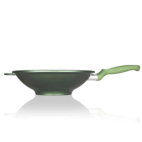 30 Cm Risoli Dr Green Stone wok avec manche antiadhésif aluminium