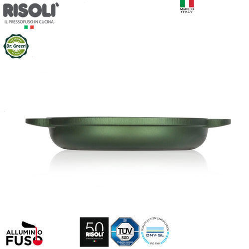 14 Cm Risoli Dr Green Stone Egg Sweet flacher Antihaft-Topf aus Aluminium