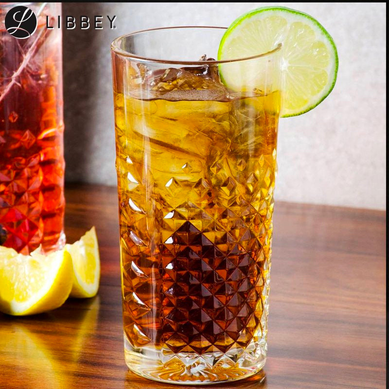 41 4 Cl Libbey Carats Vaso de Refresco en Vidrio - Set de 12 Piezas
