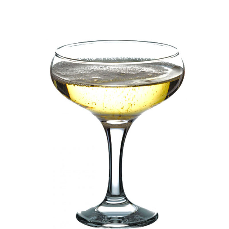 27 Cl Pasabahce Bistro Champagne Coupe In Glass Set of 6 Pieces
