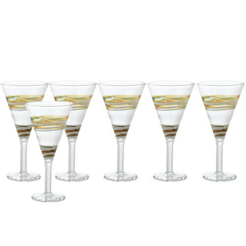7 Cl Fantasia 1 Calice Liquore In Vetro Borosilicato Set 6 Pezzi