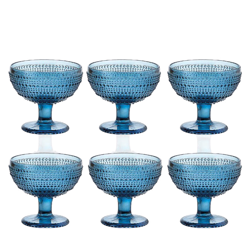 29 Cl Diamante Copa de postre de vidrio Set de 6 piezas